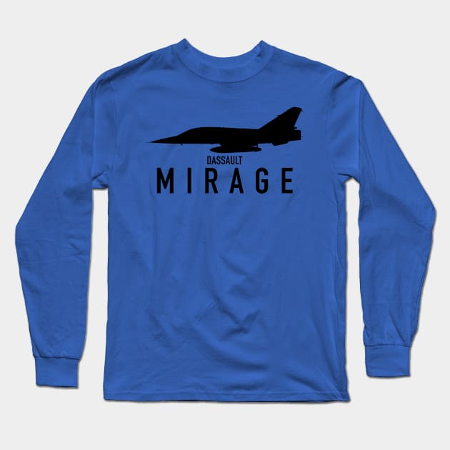 Dassault Mirage Long Sleeve T-Shirt by Tailgunnerstudios